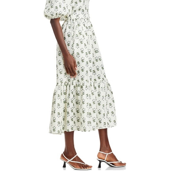 RHODE Midi Linen Dress Size Medium - Picture 14 of 17